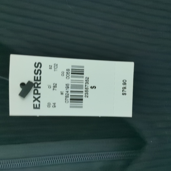 NWT EXPRESS Black and Purple Dress - Picture 3 of 5